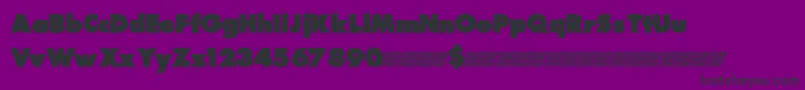 フォントTrainstation – 紫の背景に黒い文字