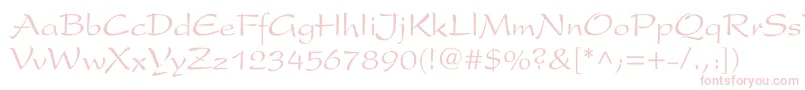ArxCyr Font – Pink Fonts on White Background