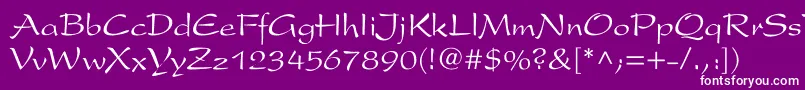 More about ArxCyr Font ArxCyr Font – White Fonts on Purple Background