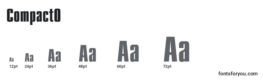 Compact0 Font Sizes
