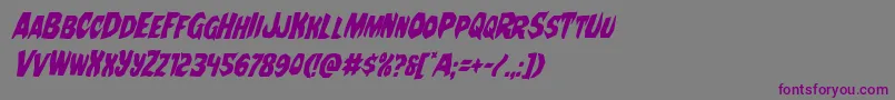 More about Nightchildecondital Font Nightchildecondital Font – Purple Fonts on Gray Background