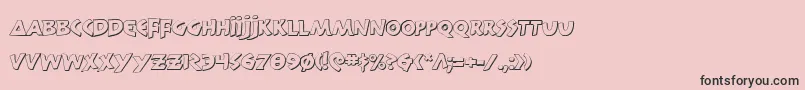 300trojanss Font – Black Fonts on Pink Background