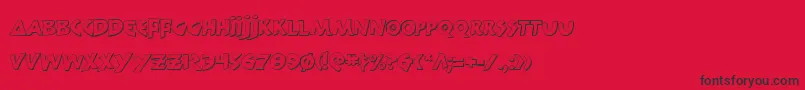 300trojanss Font – Black Fonts on Red Background