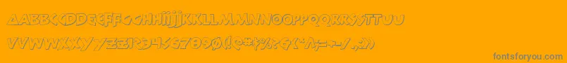 300trojanss Font – Gray Fonts on Orange Background