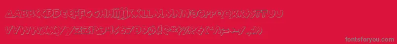 300trojanss Font – Gray Fonts on Red Background