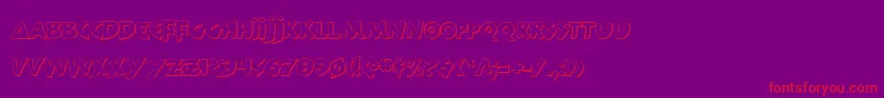 300trojanss Font – Red Fonts on Purple Background