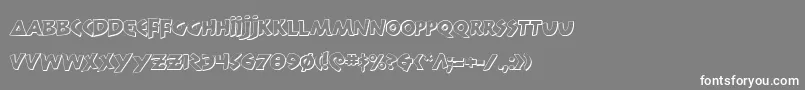 フォント300trojanss – 灰色の背景に白い文字