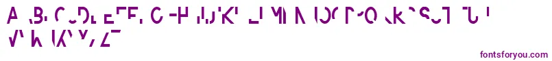 Шрифт Amputierte – фиолетовые шрифты