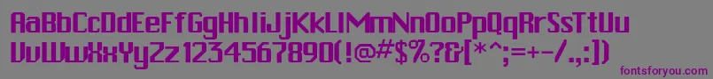 Rschitown Font – Purple Fonts on Gray Background