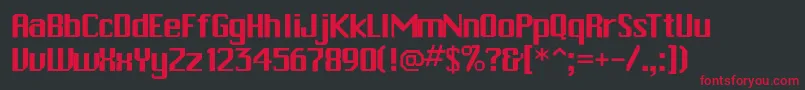 Rschitown Font – Red Fonts on Black Background