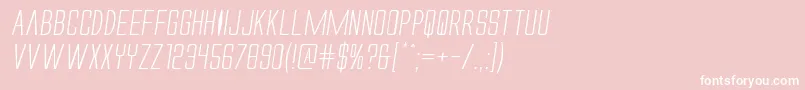 Alienleagueiiexpandital Font – White Fonts on Pink Background