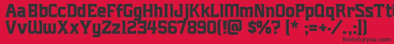 Mightymightyfriars Font – Black Fonts on Red Background