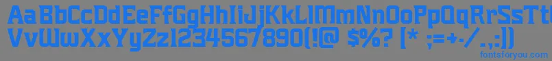Mightymightyfriars Font – Blue Fonts on Gray Background