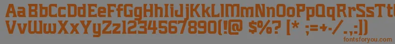 Mightymightyfriars Font – Brown Fonts on Gray Background