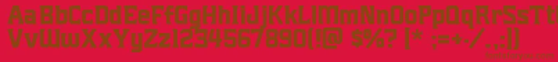 Mightymightyfriars Font – Brown Fonts on Red Background