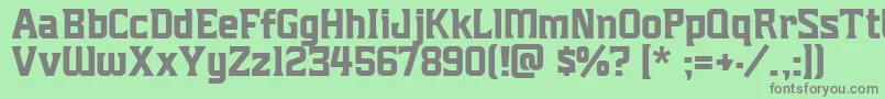 Mightymightyfriars Font – Gray Fonts on Green Background