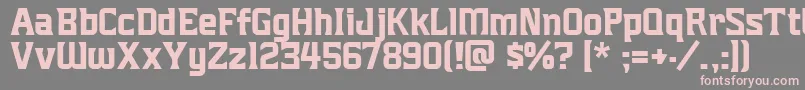 Mightymightyfriars Font – Pink Fonts on Gray Background