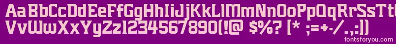 Mightymightyfriars Font – Pink Fonts on Purple Background
