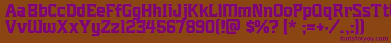 Mightymightyfriars Font – Purple Fonts on Brown Background