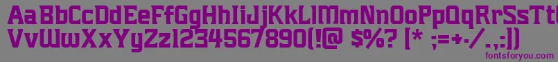 Mightymightyfriars Font – Purple Fonts on Gray Background