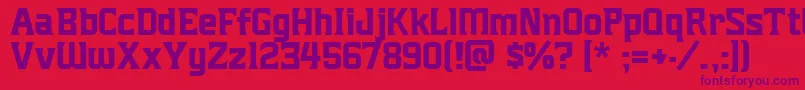 Mightymightyfriars Font – Purple Fonts on Red Background