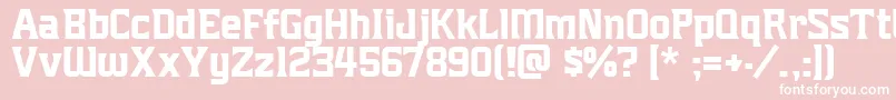 Mightymightyfriars Font – White Fonts on Pink Background
