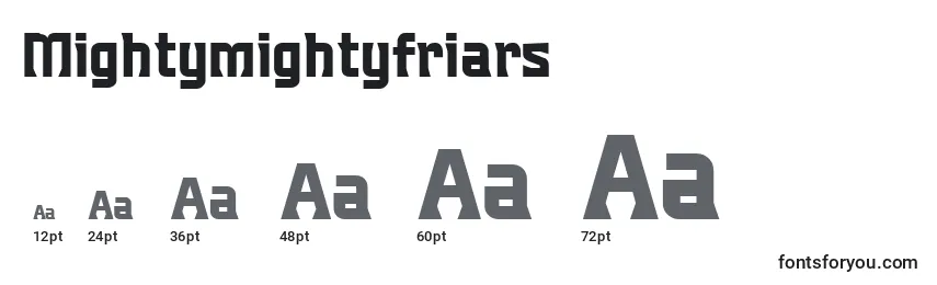 Mightymightyfriars Font Sizes