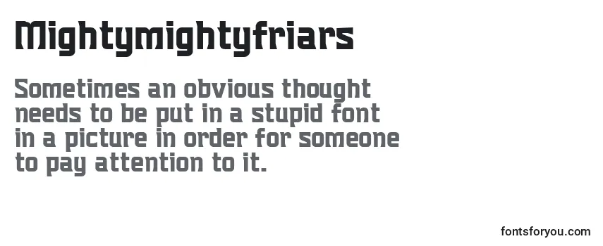 Mightymightyfriars-fontti