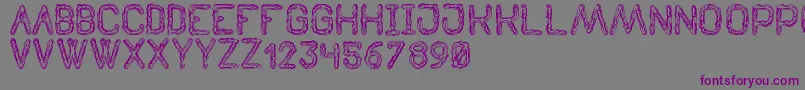 TenebrousSt Font – Purple Fonts on Gray Background