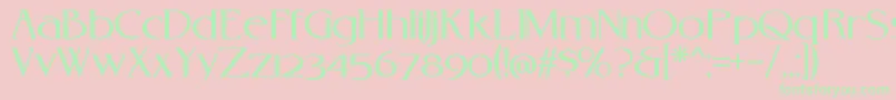 Rebelredux Font – Green Fonts on Pink Background