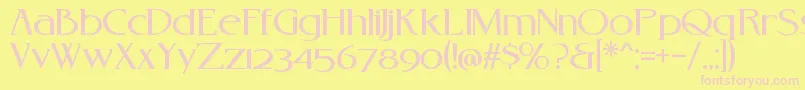 Rebelredux Font – Pink Fonts on Yellow Background