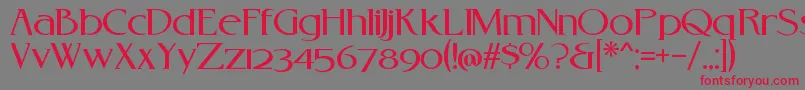 Rebelredux Font – Red Fonts on Gray Background
