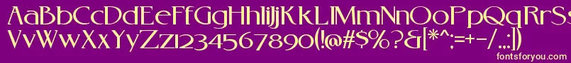 Rebelredux Font – Yellow Fonts on Purple Background
