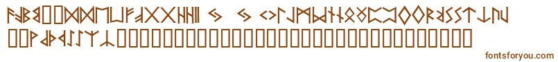 Шрифт Pr ffy – коричневые шрифты на белом фоне