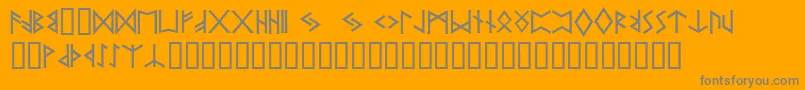 Pr ffy Font – Gray Fonts on Orange Background