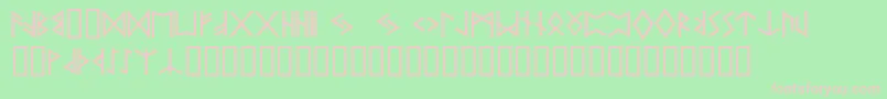 Pr ffy Font – Pink Fonts on Green Background
