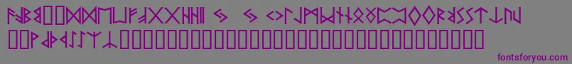 Pr ffy Font – Purple Fonts on Gray Background