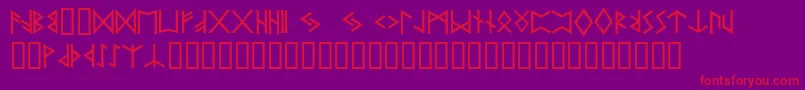 Pr ffy Font – Red Fonts on Purple Background