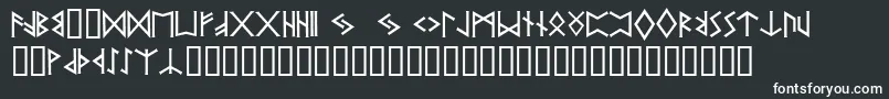 フォントPr ffy – 黒い背景に白い文字