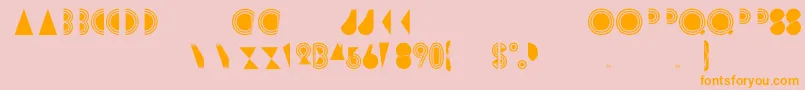 Newton2 Font – Orange Fonts on Pink Background