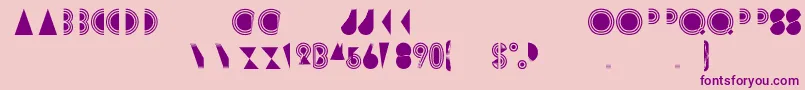 Newton2 Font – Purple Fonts on Pink Background