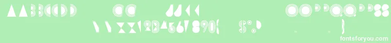 Newton2 Font – White Fonts on Green Background