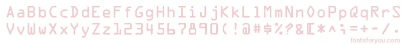 フォントOpticaladbNormal – ピンクのフォント