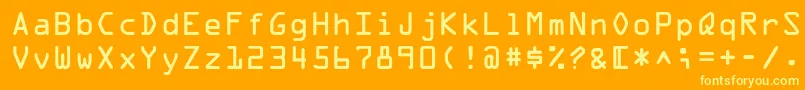 Más sobre la fuente OpticaladbNormal fuente OpticaladbNormal – Fuentes Amarillas Sobre Fondo Naranja