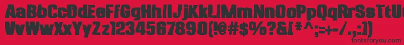 More about Anklepantsink Font Anklepantsink Font – Black Fonts on Red Background
