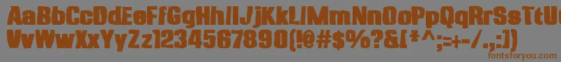 Anklepantsink Font – Brown Fonts on Gray Background