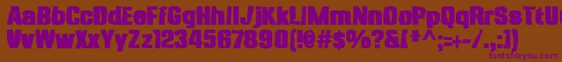 Anklepantsink Font – Purple Fonts on Brown Background