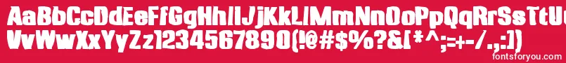 fuente Anklepantsink – Fuentes Blancas Sobre Fondo Rojo