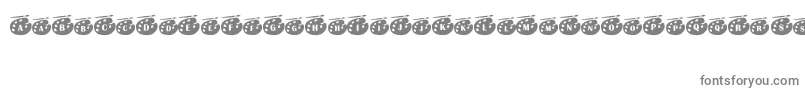 Vangogh-fontti – harmaat kirjasimet valkoisella taustalla