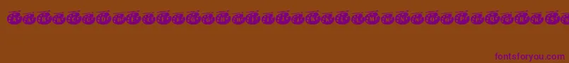 Vangogh Font – Purple Fonts on Brown Background